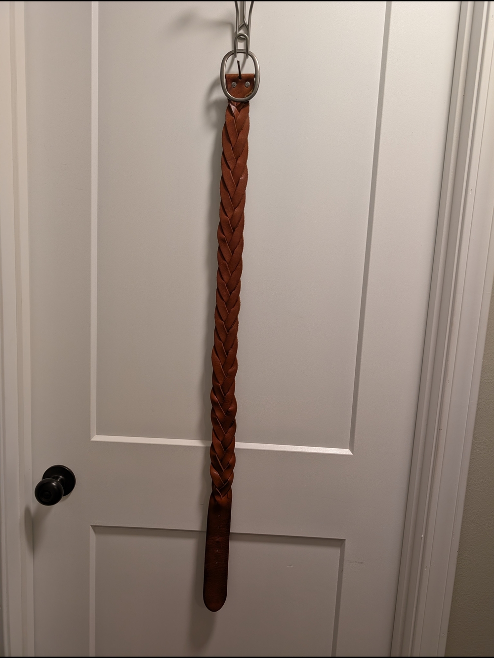American Eagle Outfitters Braided Brown Leather Belt